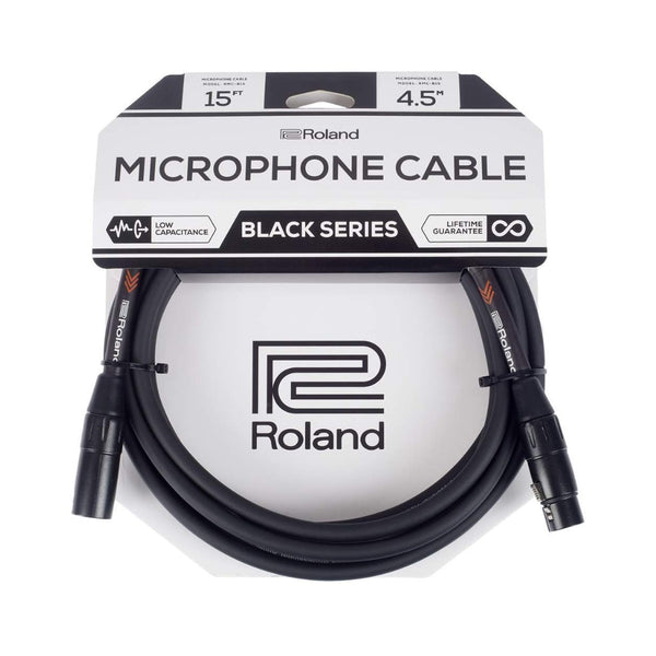 Roland RMC-B15 Black Series Microphone Cable 15ft