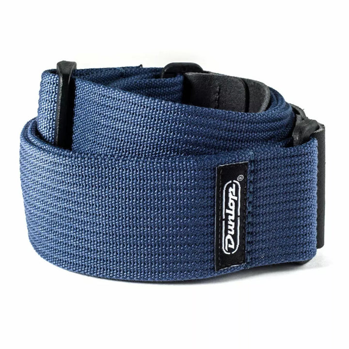 Dunlop D2701NV Ribbed Cotton Guitar Strap, Navy Blue - Royal | Musiqi Alətləri mağazası