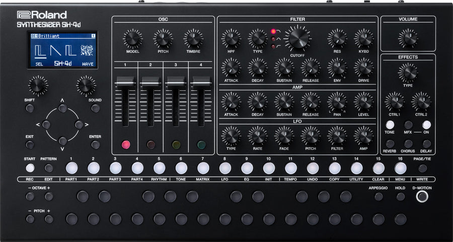 Roland SYNTHESIZER SH-4d Desktop Synthesizer - piano satışı