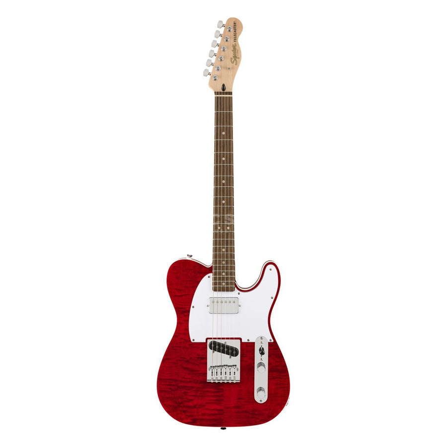 SQUIER Affinity Tele FMT SH, Laurel Fingerb, White Pickguard, Crimson Red Transparent - Royal | Musiqi Alətləri mağazası