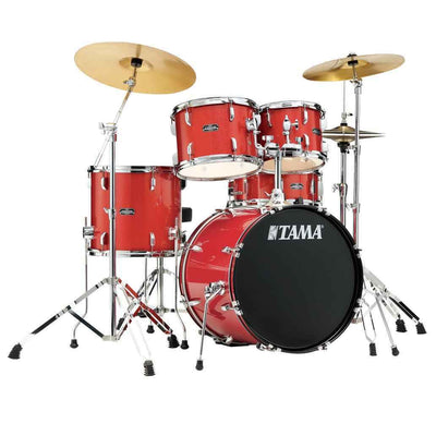 TAMA ST50H6C-CDS Stagestar 5-Piece Drum Kit w/ Hardware+Throne, Candy Red Sparkle