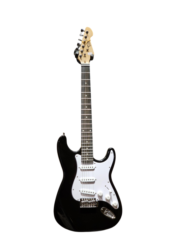 QTE Strat Electric guitar Black