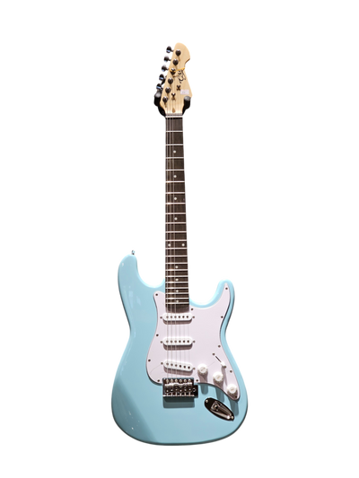 QTE Strat Electric guitar Light Blue